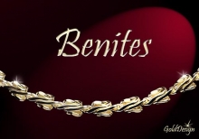 Benites - náramek zlacený